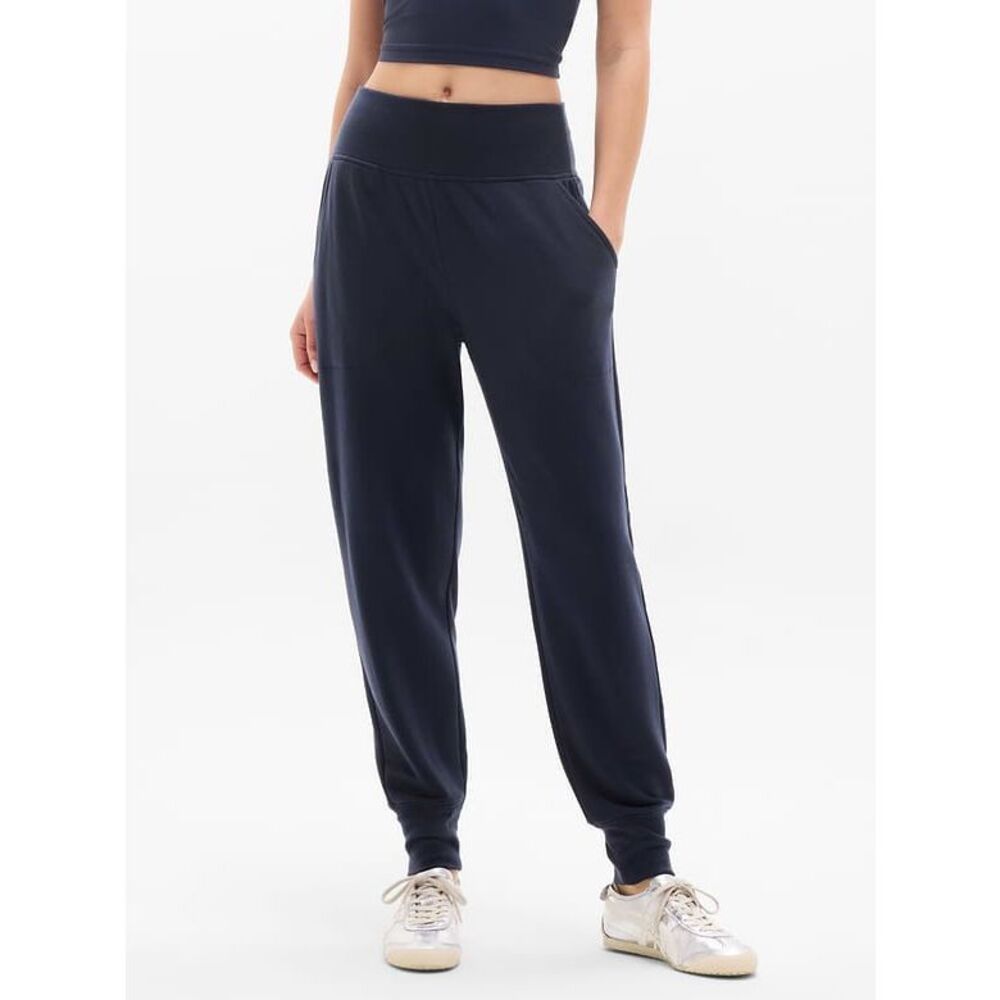 Athleta $80 Coaster Luxe High Rise Jogger Pants navy blue Women's 3X NEW